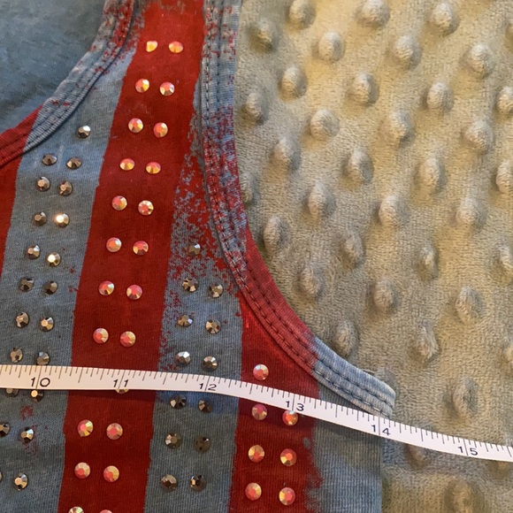 🇺🇸❤️Rhinestone Flag Tank❤️ 🇺🇸 - Picture 7 of 8